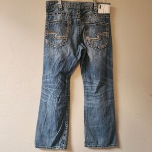 Silver Jeans Blue Jeans Style Zac‎ 32x30 Relaxed Fit Straight Leg Luxe Heritage